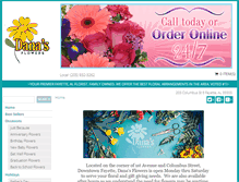 Tablet Screenshot of danasflowers4u.com